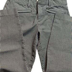 GAP Women's Blue and White Striped Ankle Jeans